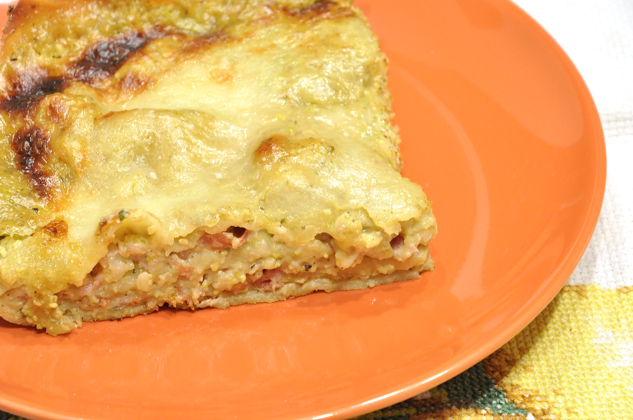 Lasagne pistacchio e speck Bimby