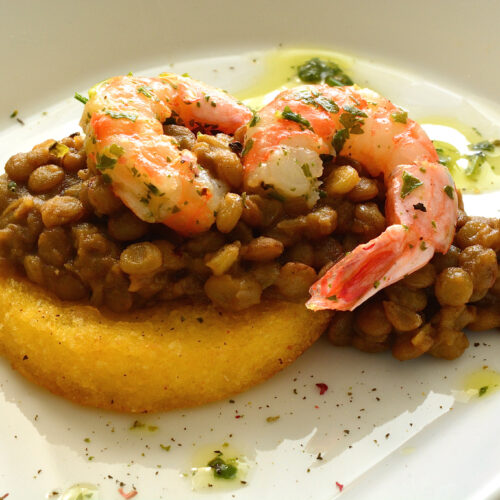 Lenticchie e gamberi Bimby