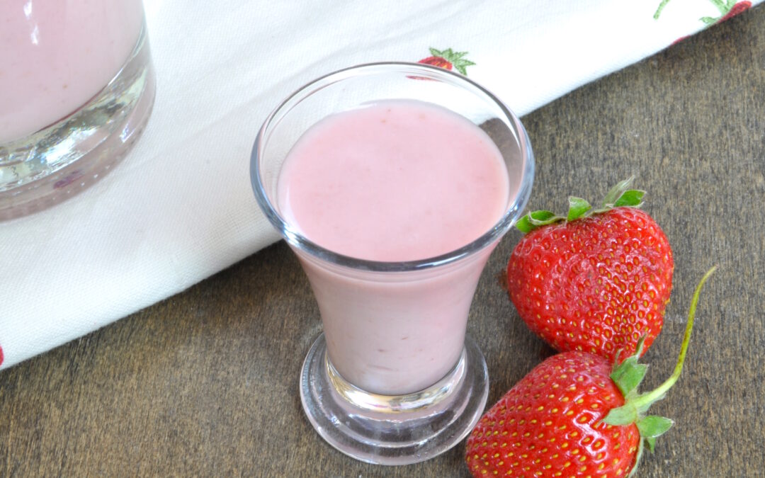 Liquore panna e fragole