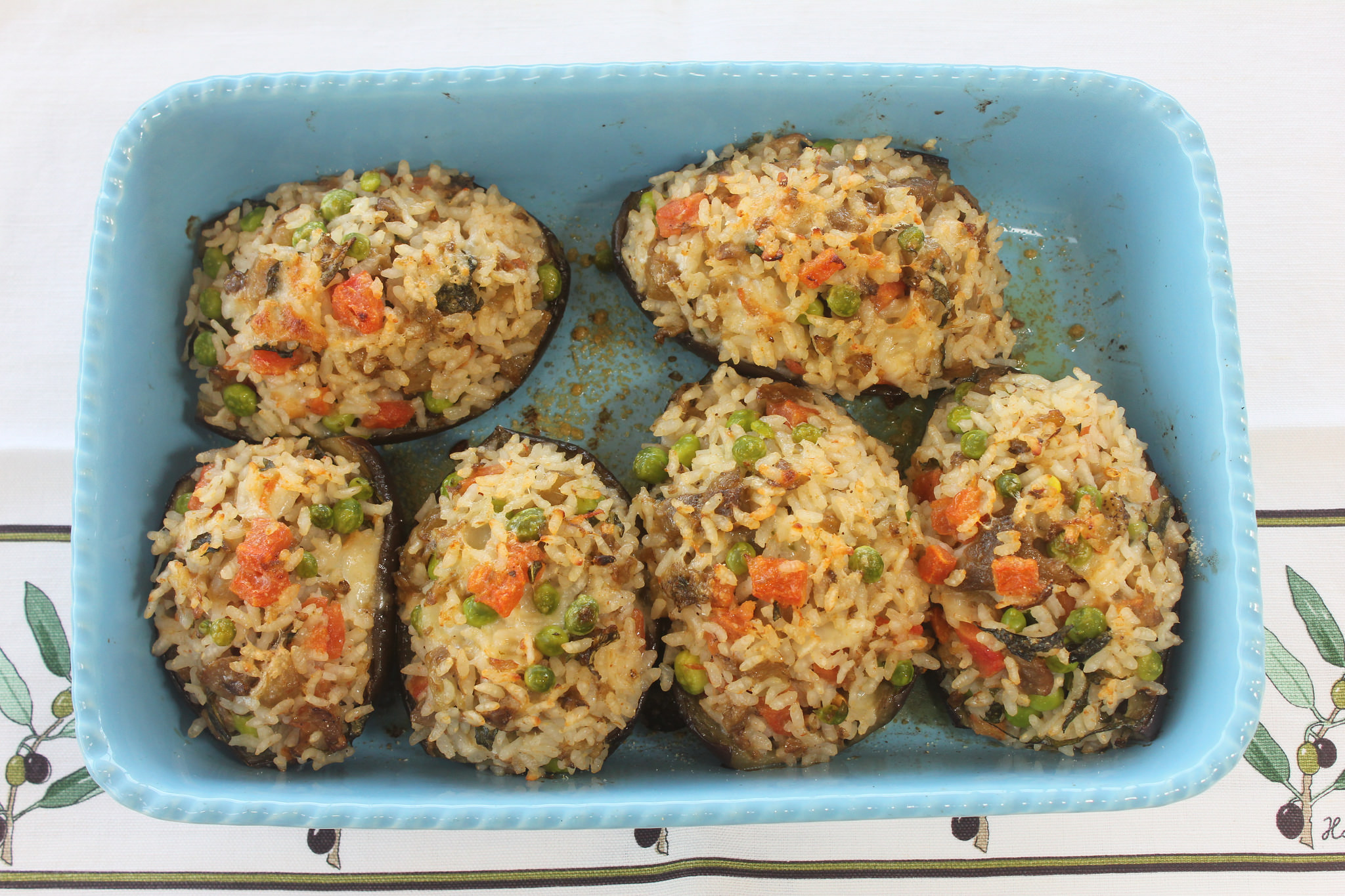 Melanzane ripiene di riso Bimby