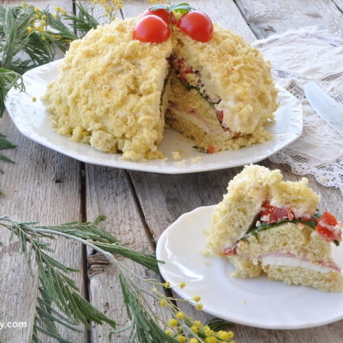 Torta mimosa salata Bimby