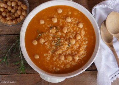 Minestra di riso e ceci Bimby