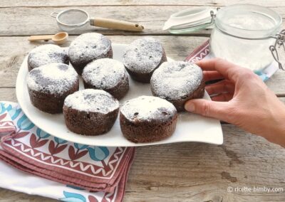 Muffin al vapore Bimby al cioccolato