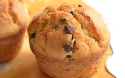 Muffin con gocce di cioccolato