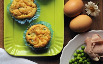 Muffin piselli e prosciutto