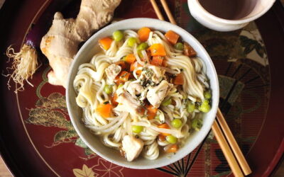 Noodles pollo e verdure