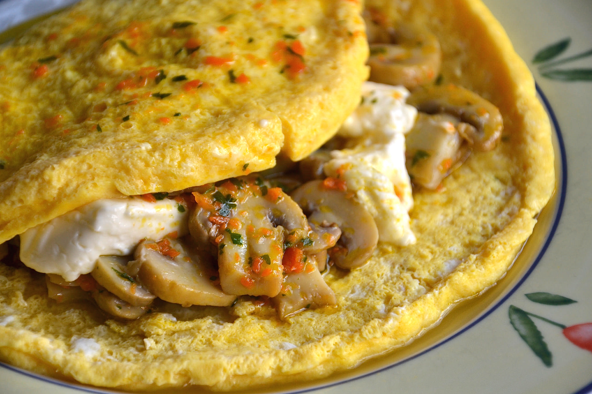 Omelette ai funghi Bimby