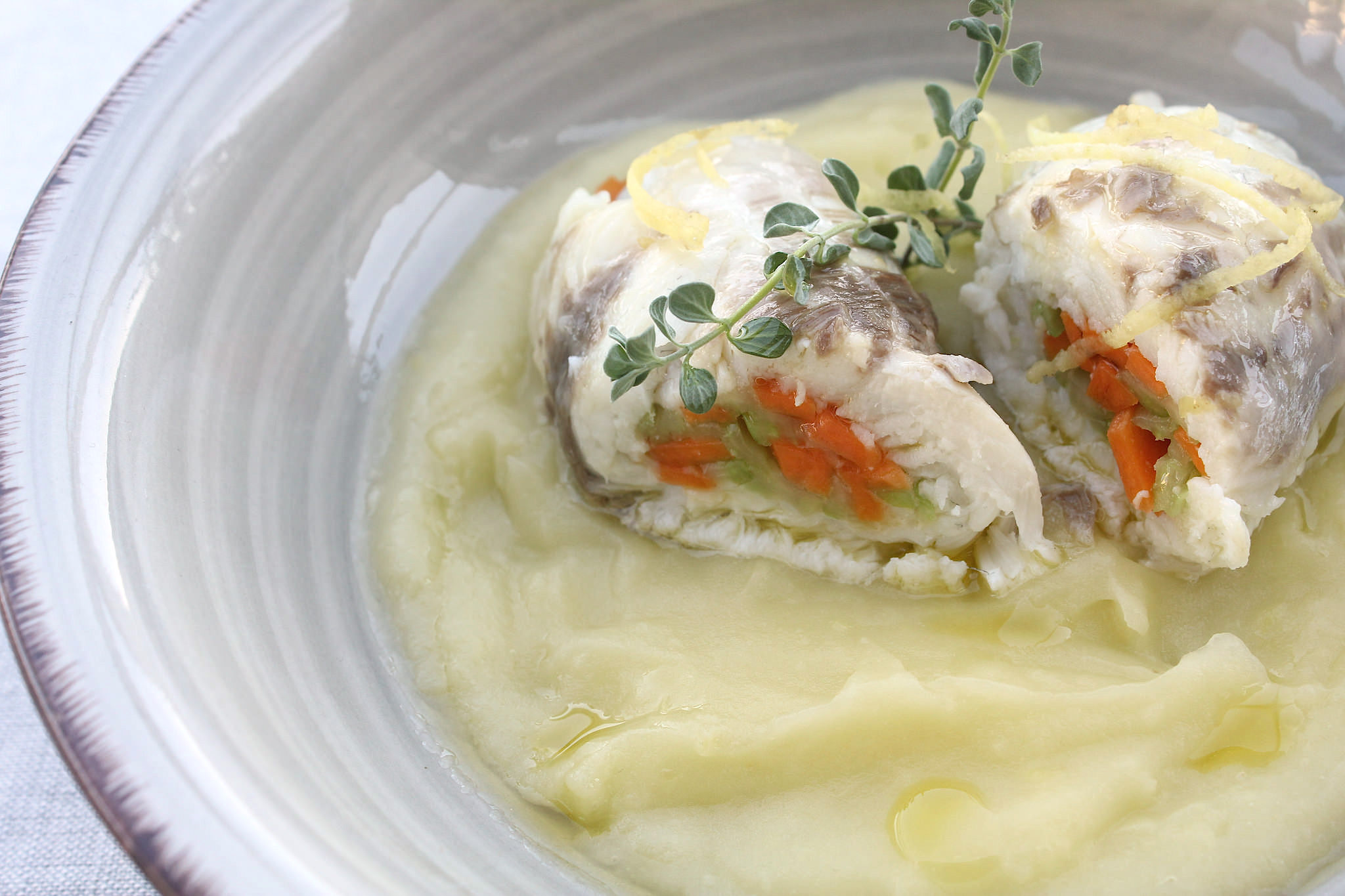 Orata ripiena al cartoccio Bimby