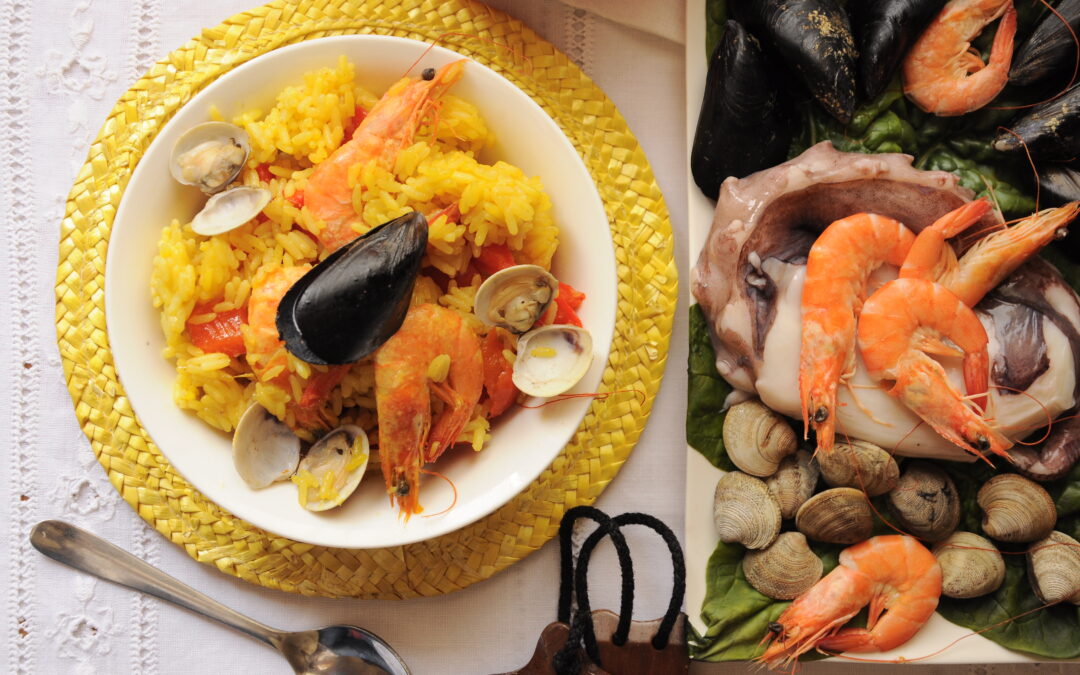 Paella: la ricetta a base di pesce