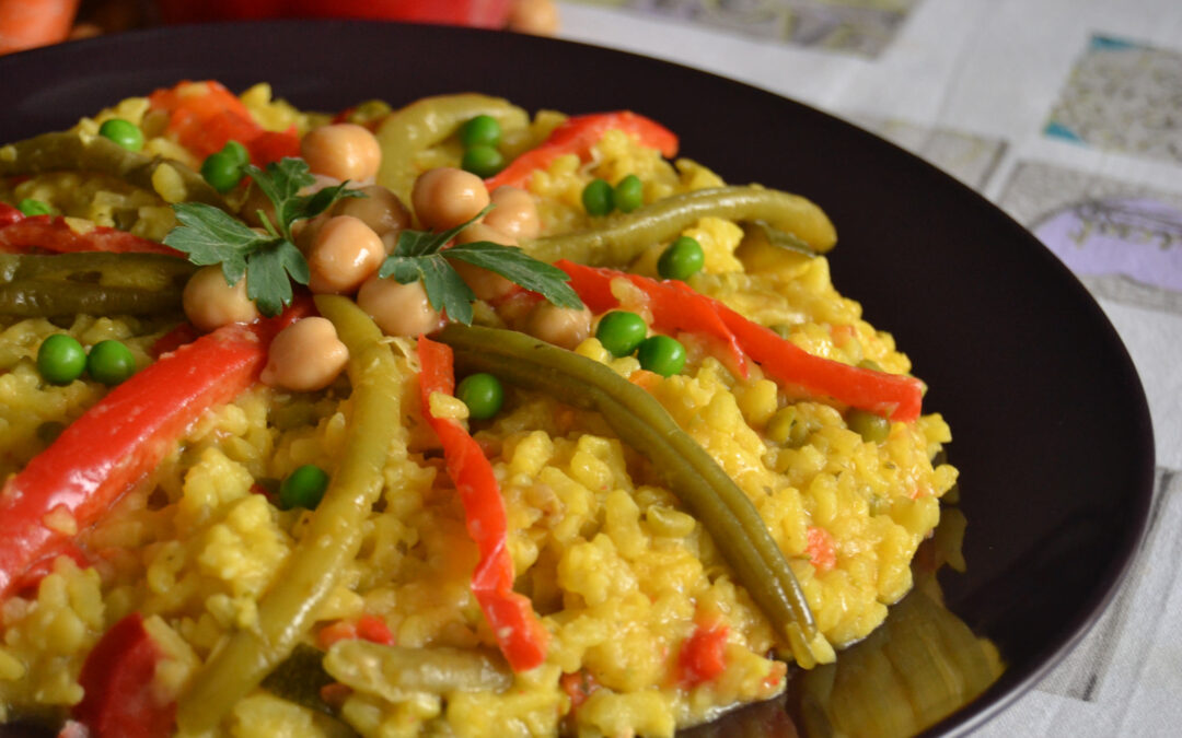 Paella vegetariana