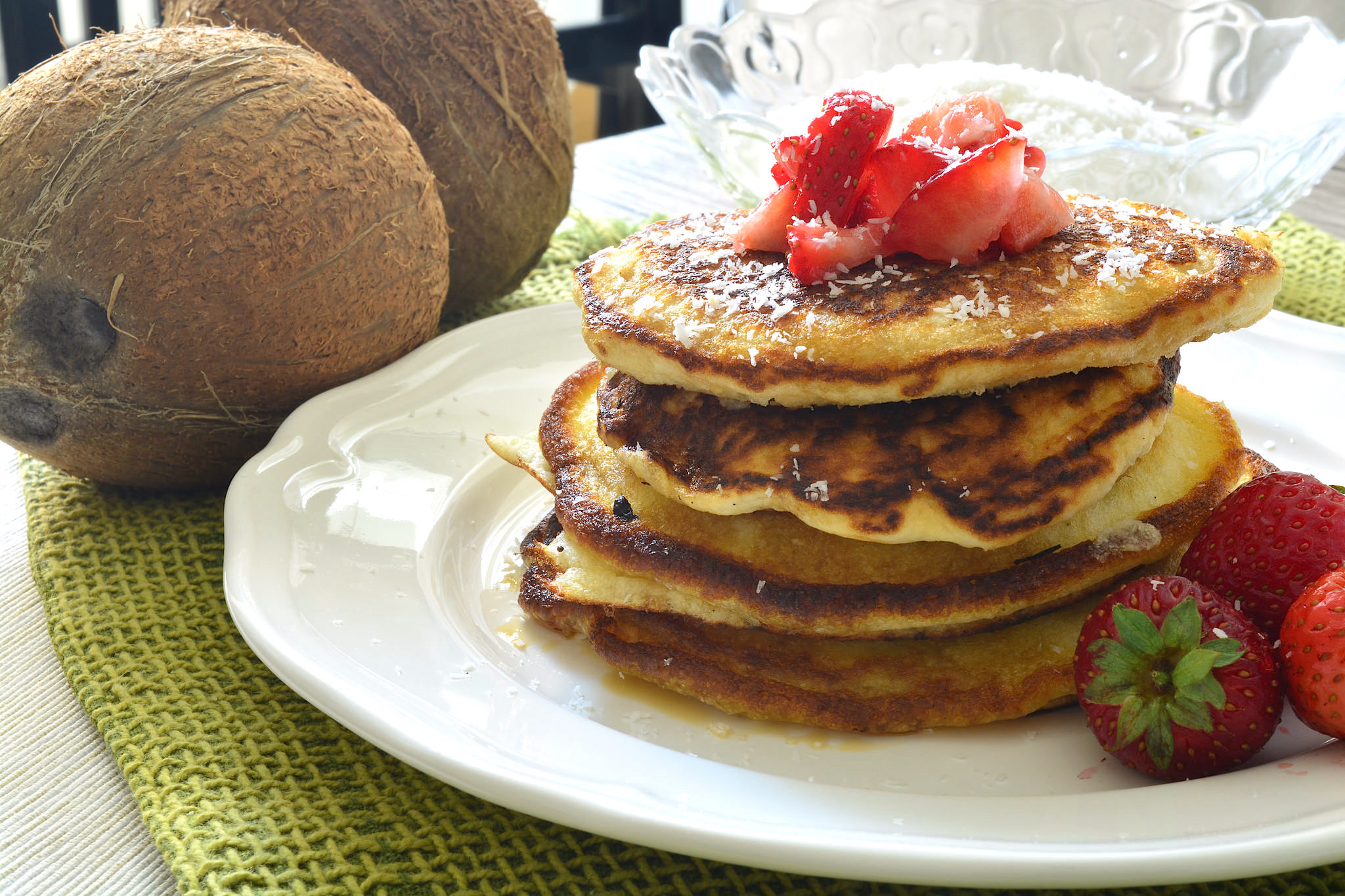 Pancakes con farina di cocco Bimby