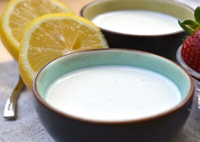 Panna cotta al limone