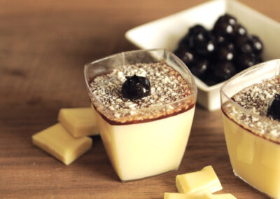 Panna cotta al cioccolato bianco