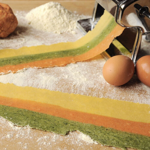 Pasta all'uovo tricolore Bimby