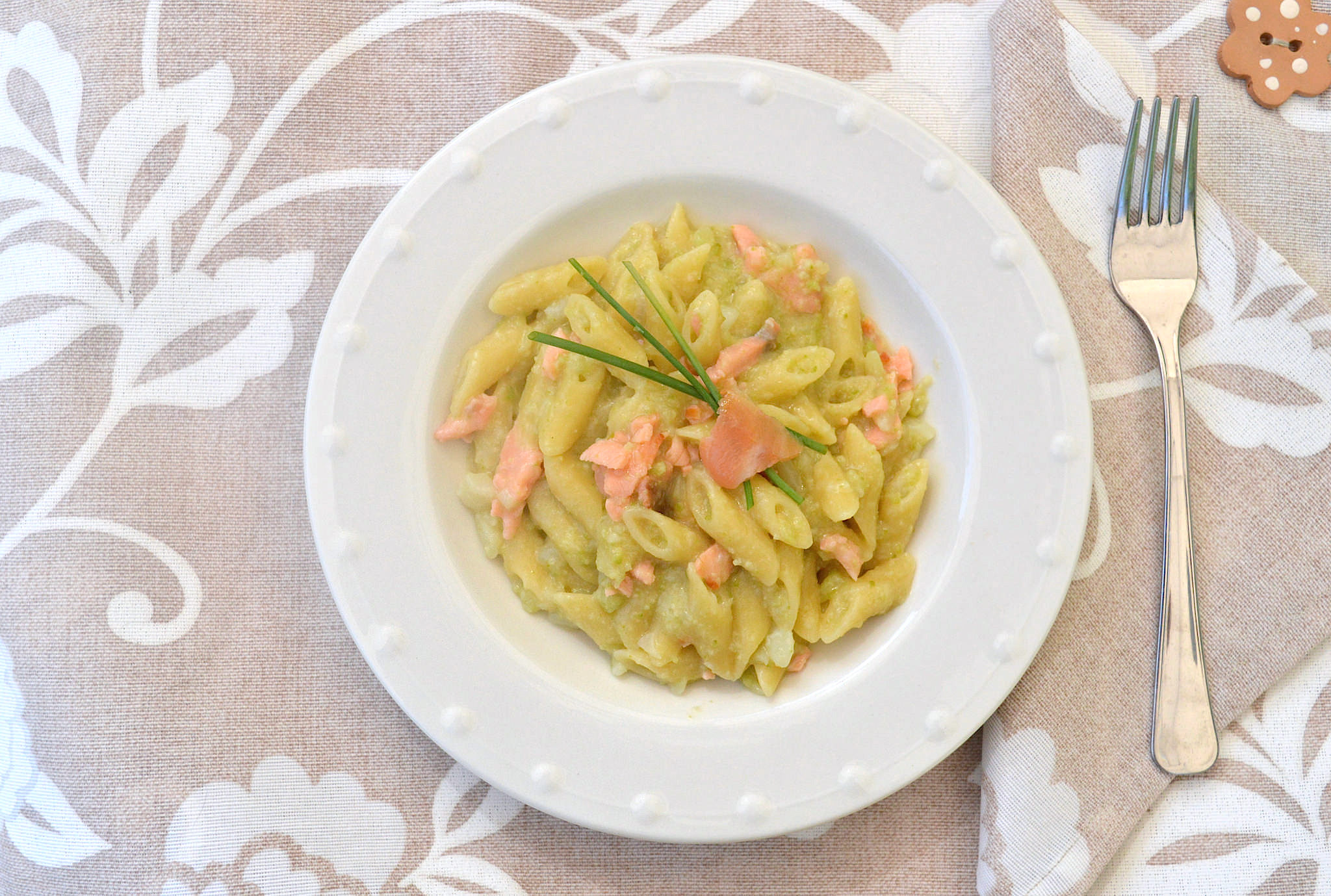 Pasta broccoli e salmone Bimby