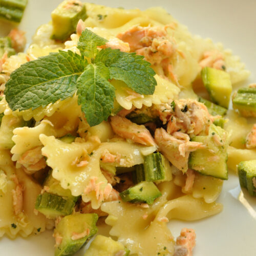 Pasta zucchine e salmone Bimby