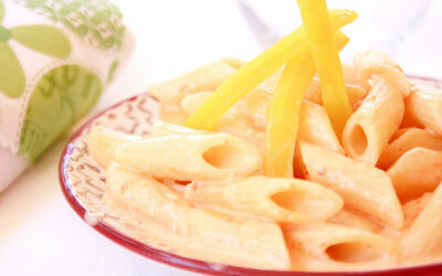 Pasta con peperoni e panna