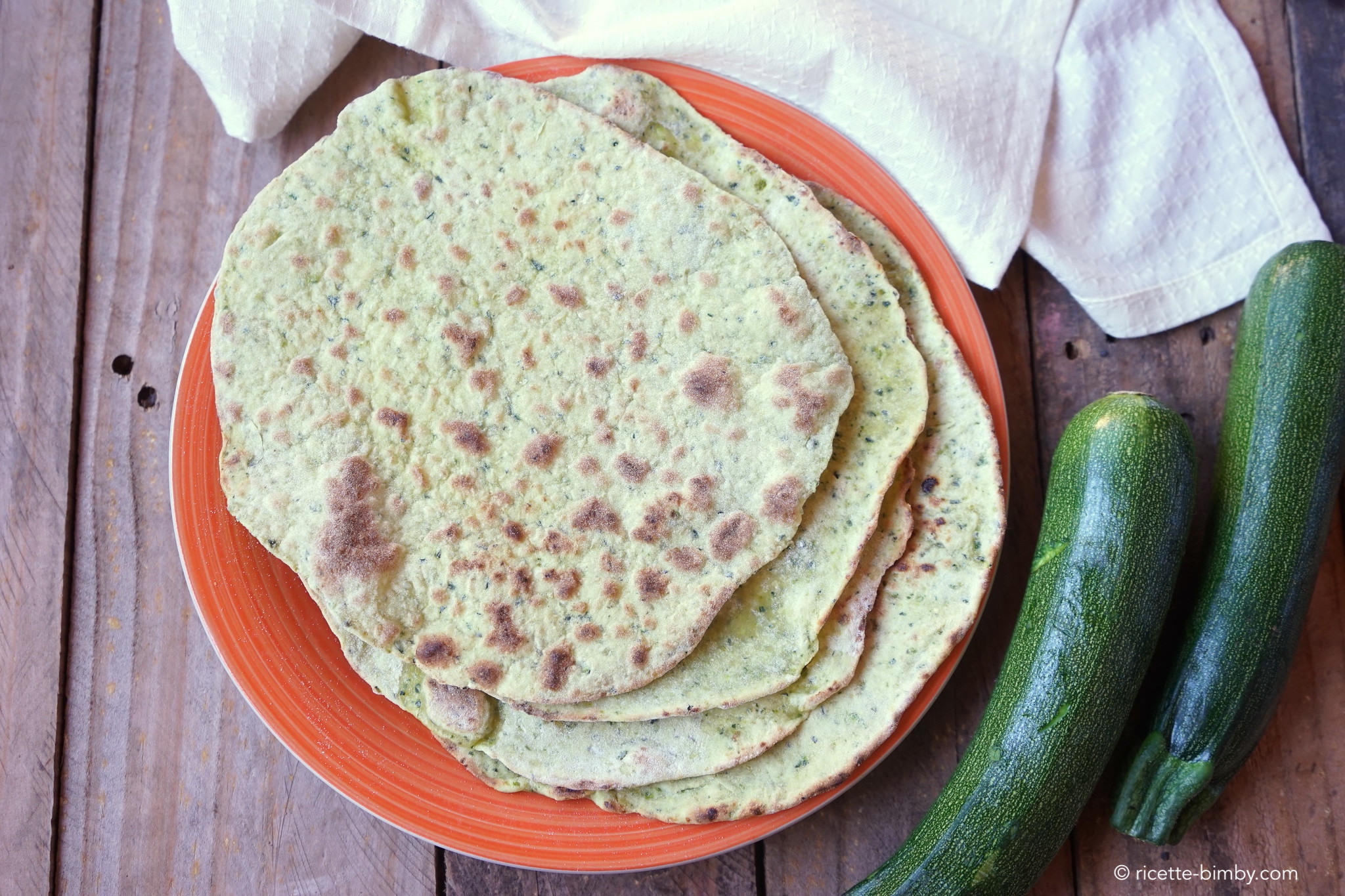 Piadina di zucchine Bimby