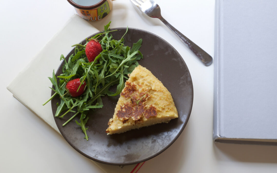Pizza di patate in padella