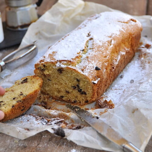 Plumcake con gocce di cioccolato Bimby