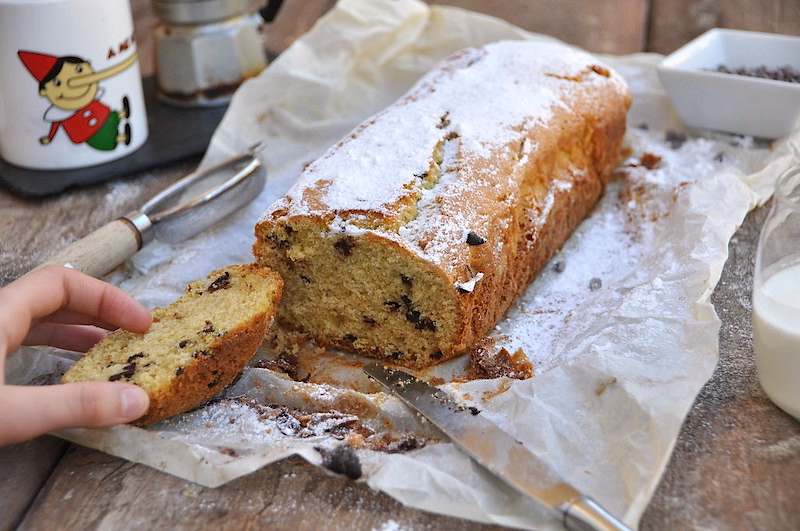 Plumcake con gocce di cioccolato Bimby