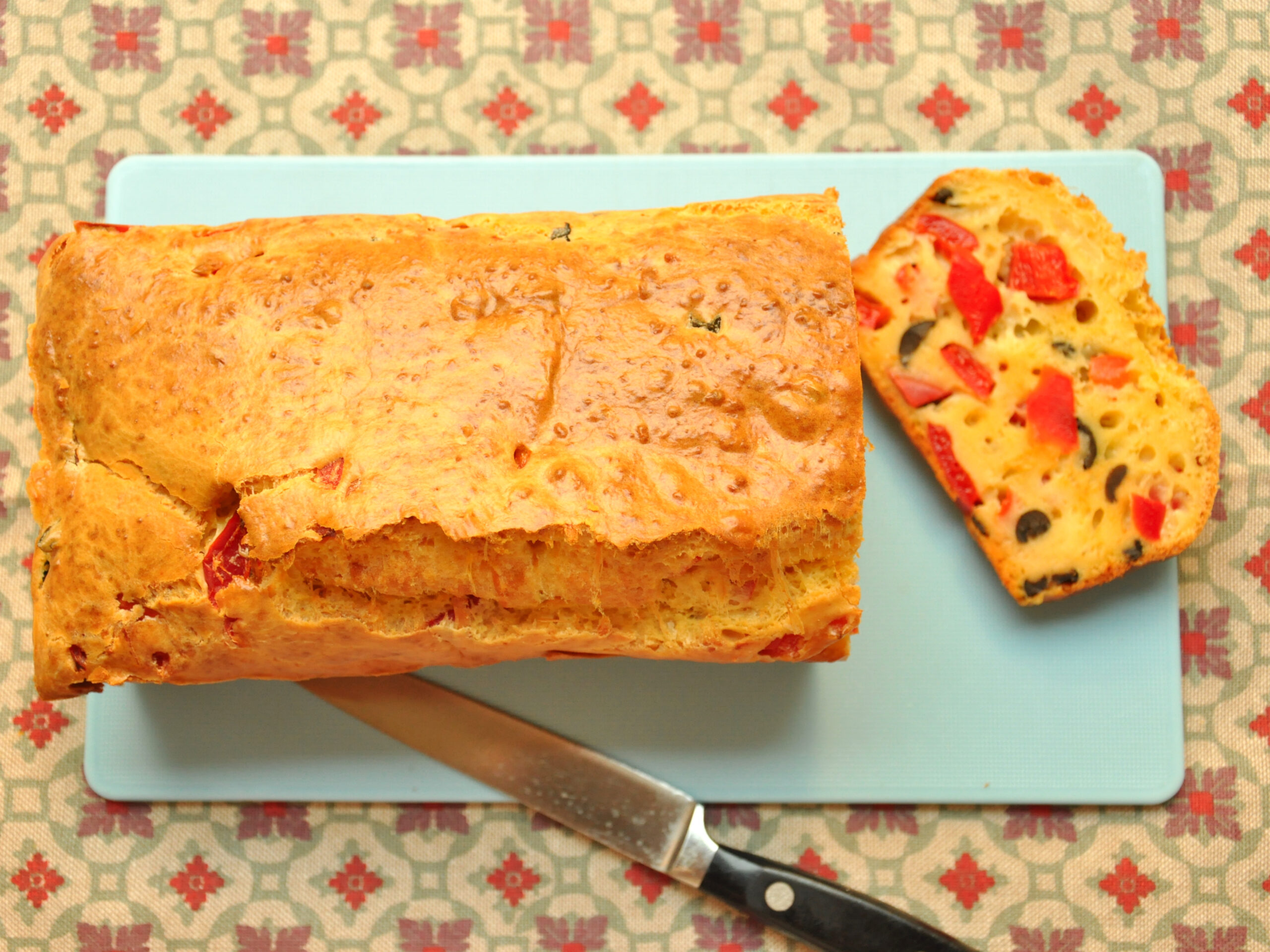 Plumcake salato olive e peperoni Bimby TM31