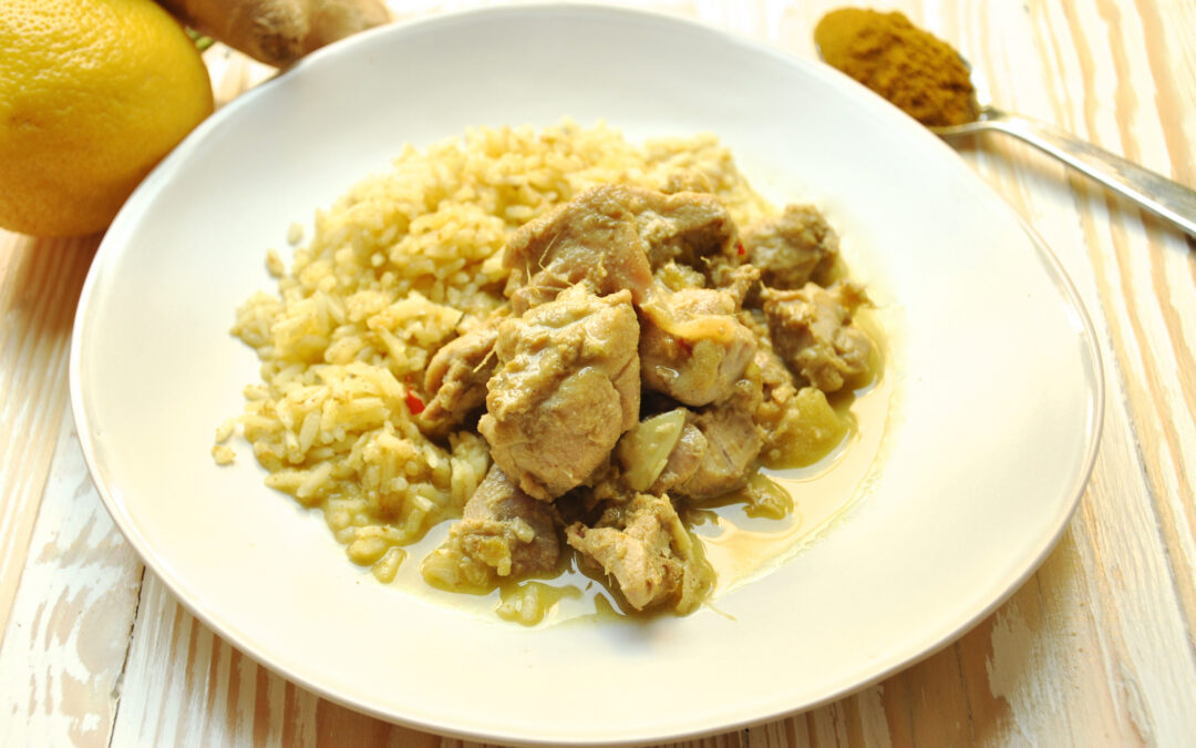 Pollo thai al curry