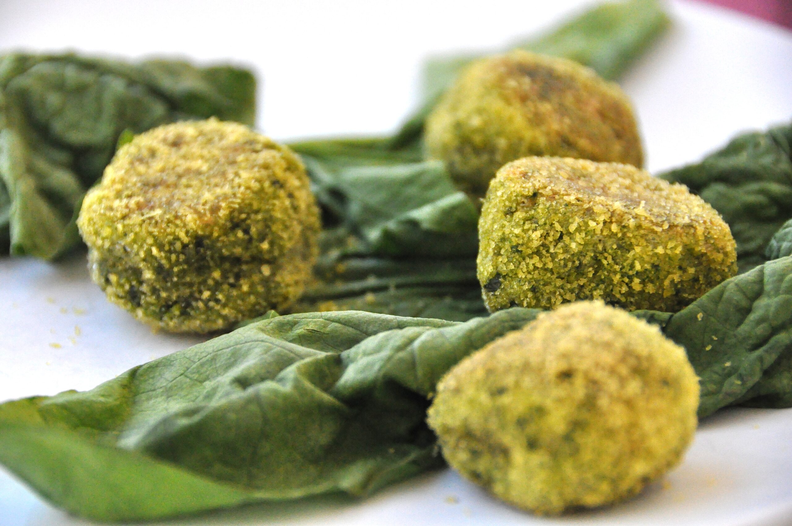 Polpette vegetariane mozzarella spinaci Bimby