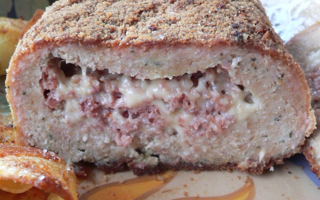 Polpettone Bimby ripieno di prosciutto e scamorza