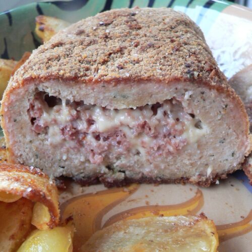 Polpettone di carne Bimby ripieno di prosciutto