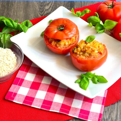 Pomodori ripieni di riso e tonno bimby