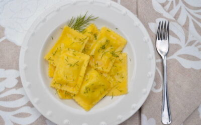 Ravioli al salmone