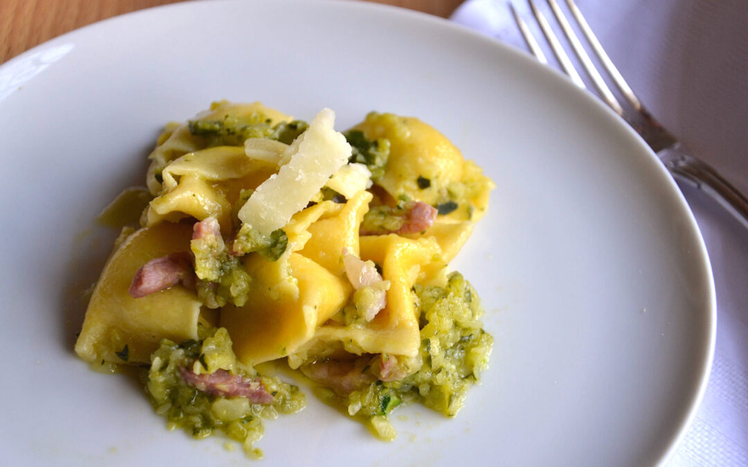 Ravioli alla carbonara