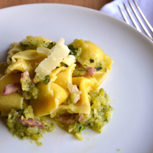 Ravioli alla carbonara Bimby