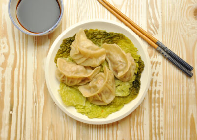 Ravioli di carne al vapore cinesi