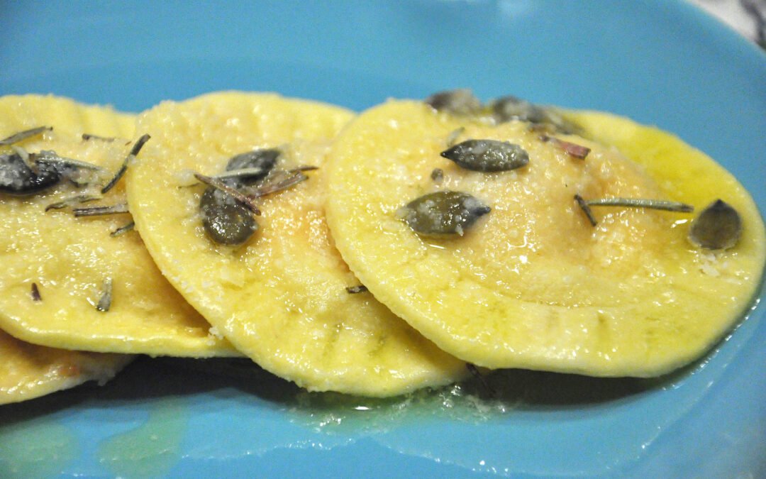 Ravioli zucca e amaretti