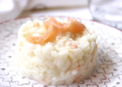 Risotto al salmone affumicato