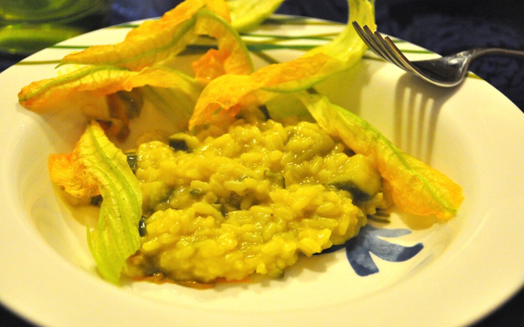 Risotto zucchine e zafferano