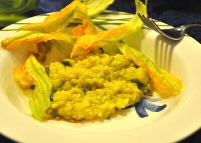 Risotto zucchine e zafferano