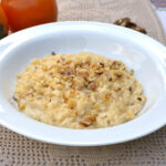 Risotto cachi gorgonzola e noci Bimby