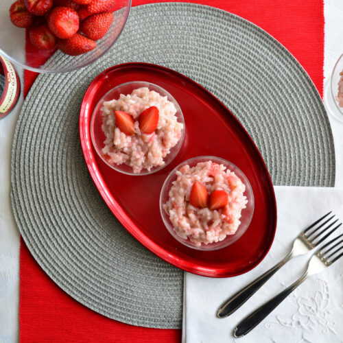 Risotto champagne e fragole Bimby