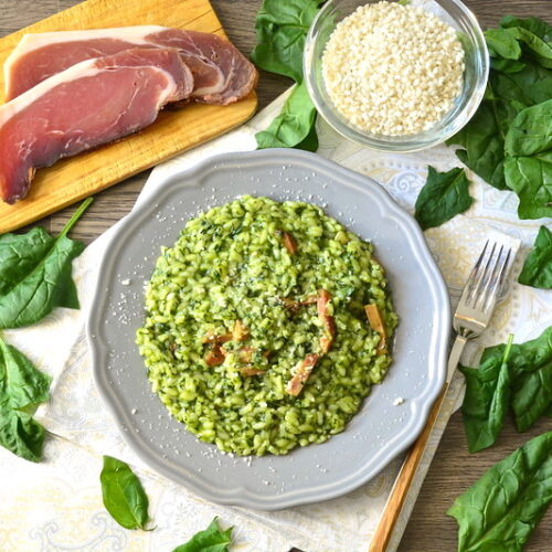 Risotto con spinaci Bimby