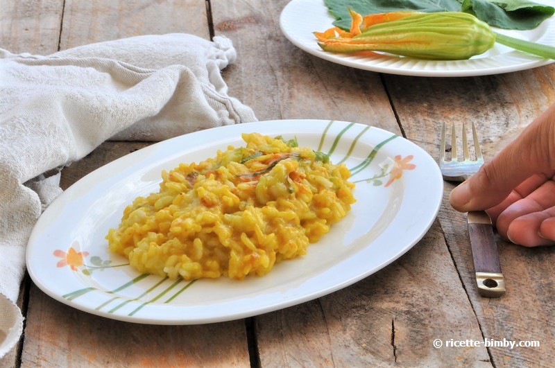 Risotto fiori di zucca bimby Risotto con fiori di zucca col Bimby