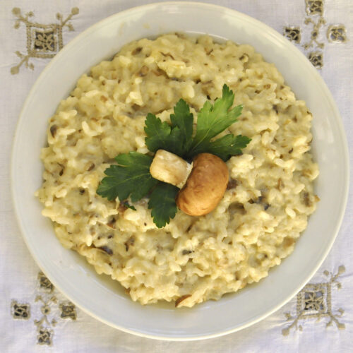 Risotto con funghi champignon Bimby