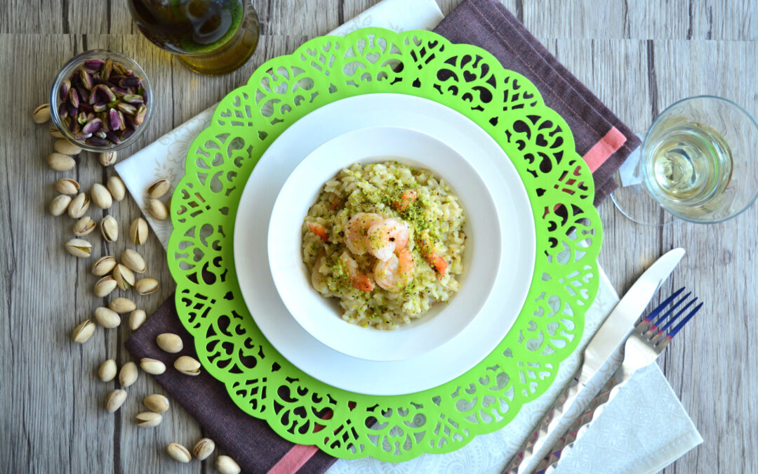 Risotto pistacchi e gamberetti