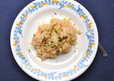 Risotto limone e gamberi