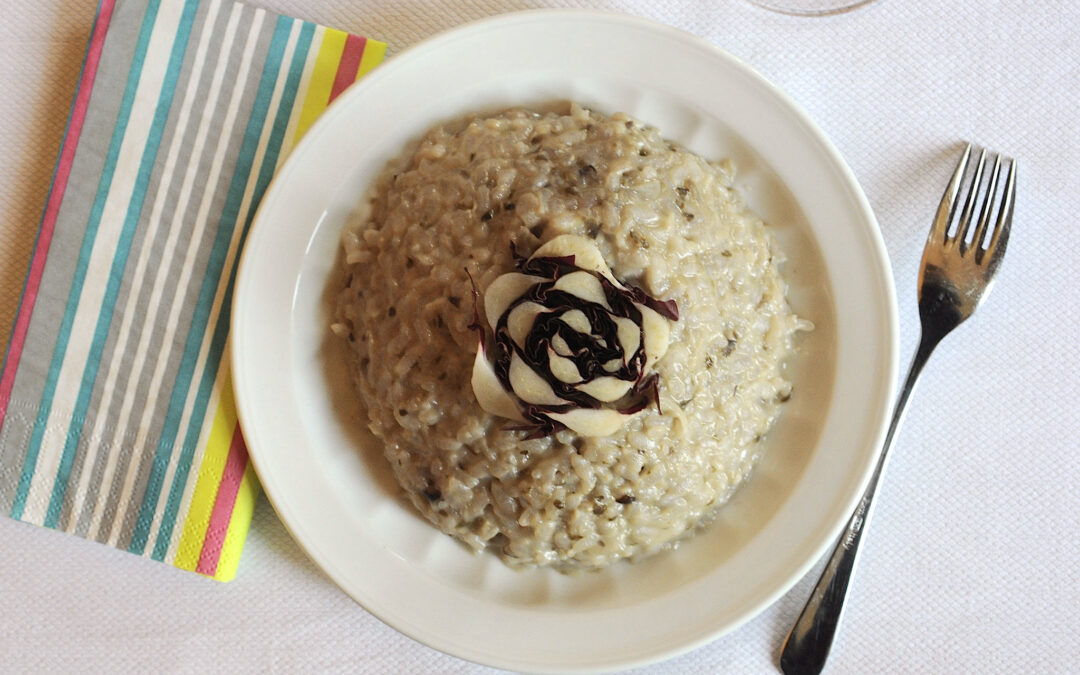 Risotto radicchio e gorgonzola