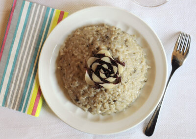 Risotto radicchio e gorgonzola