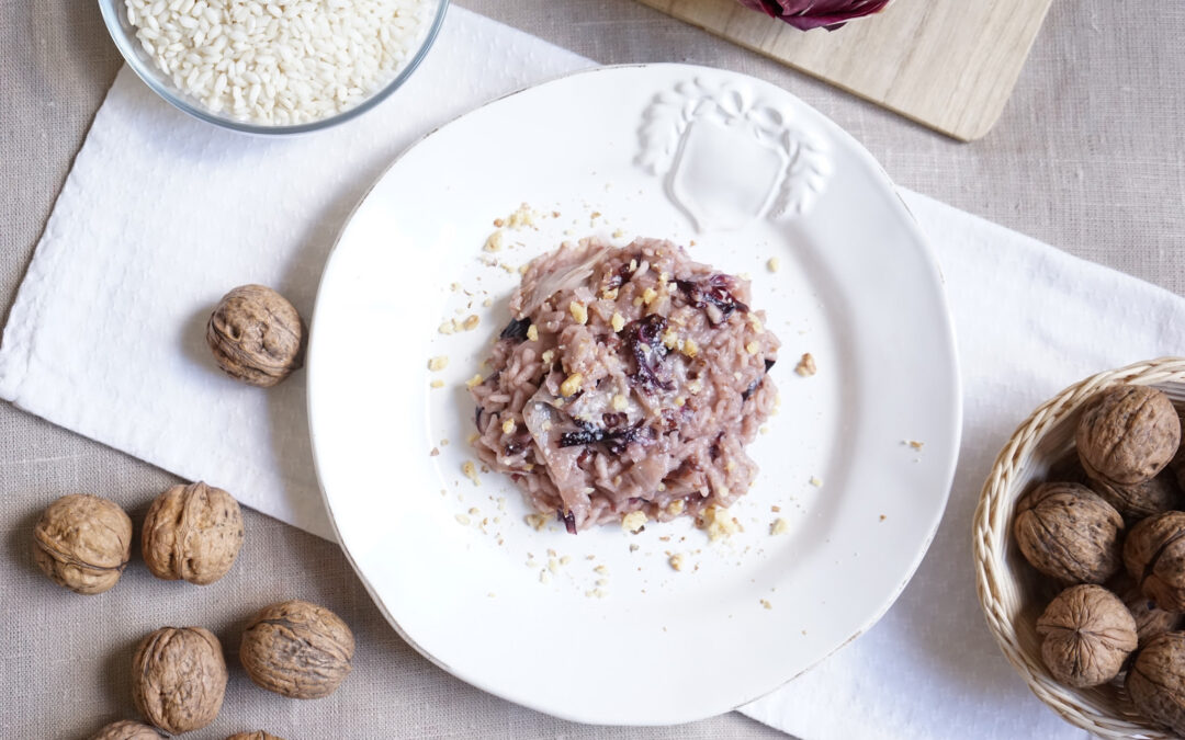 Risotto radicchio e noci