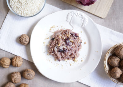 Risotto radicchio e noci